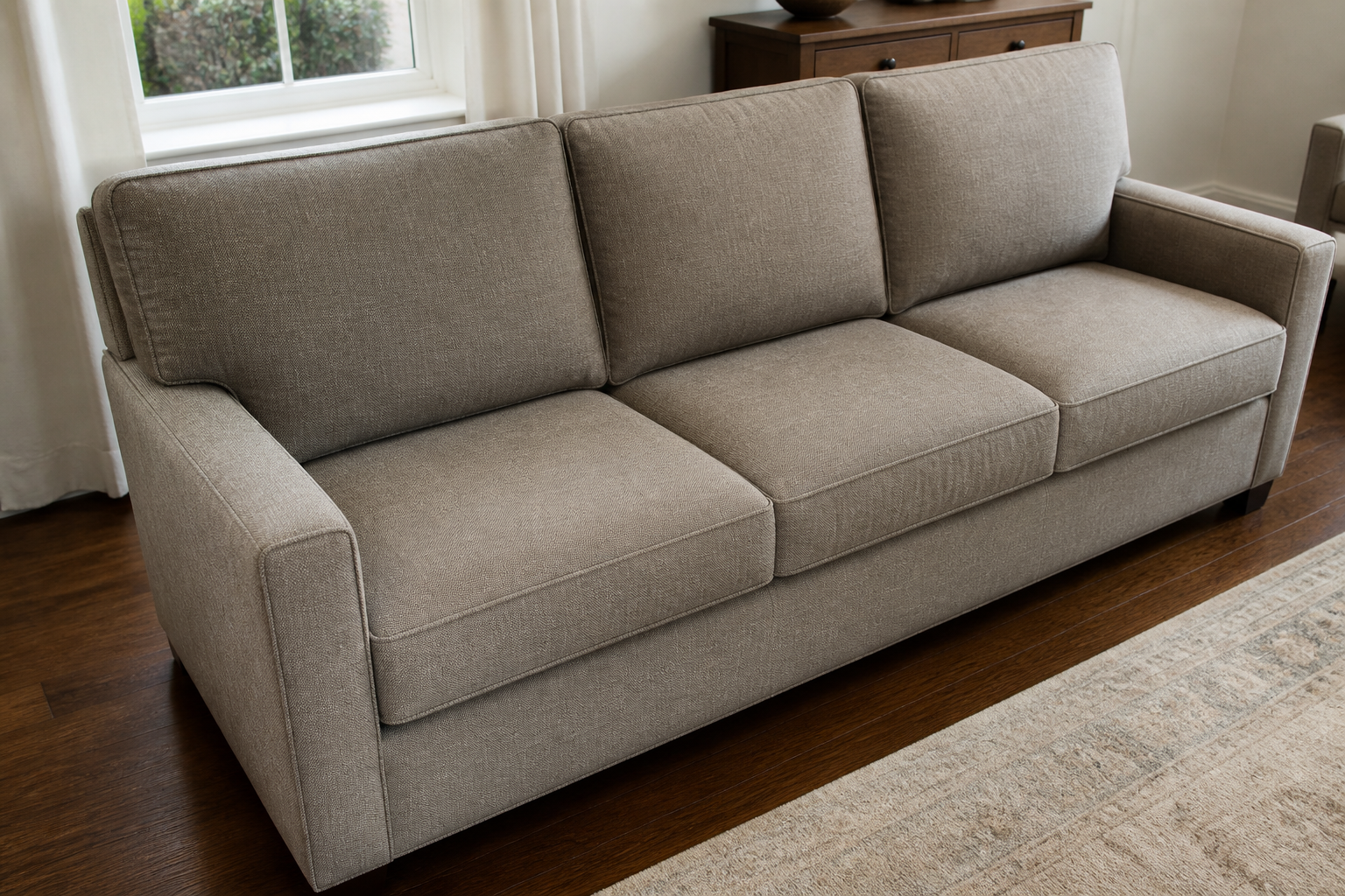 Sofa after professional upholstery cleaning